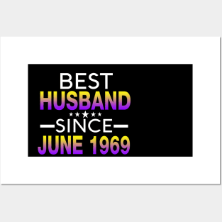 Best Husband Since June 1969, 50th Wedding Anniversary T-Shirt Posters and Art